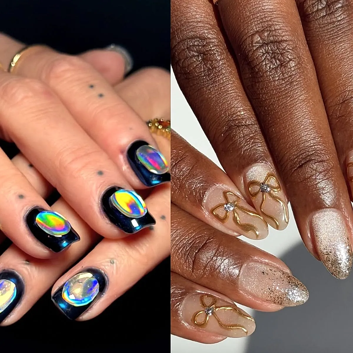 Лучшие тренды ногтей недели: магия и иней