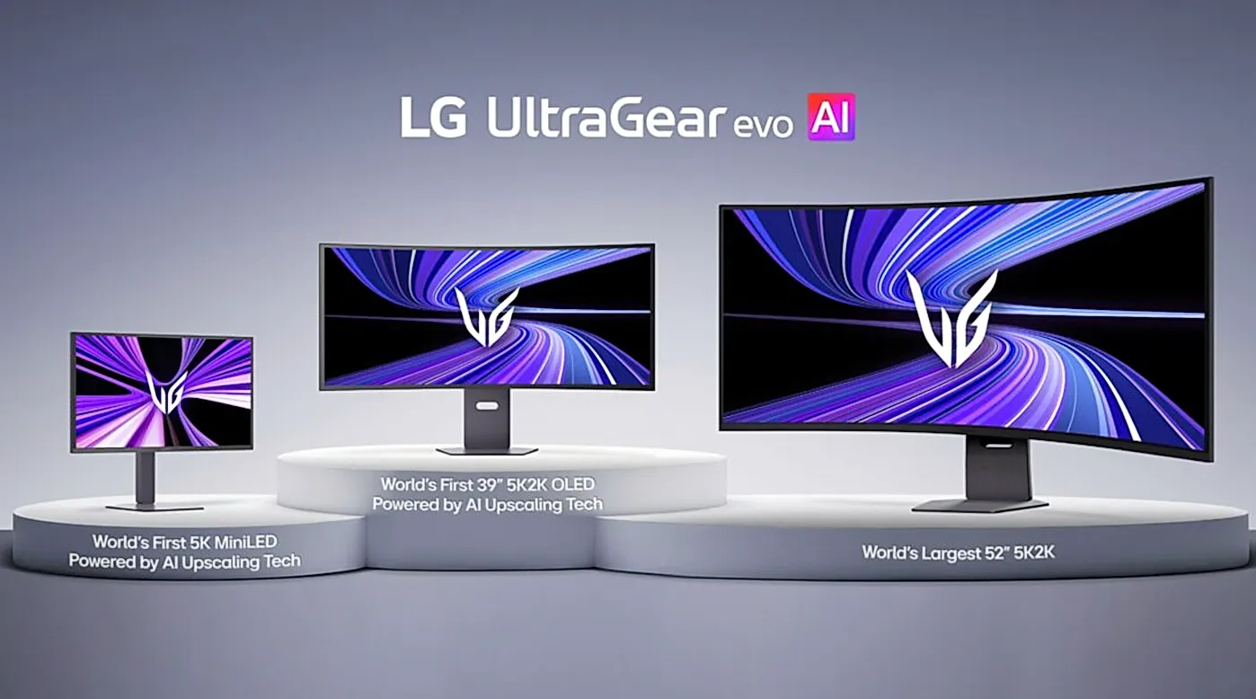 LG представляет новые игровые мониторы UltraGear evo с поддержкой 5K и ИИ-апскейлингом