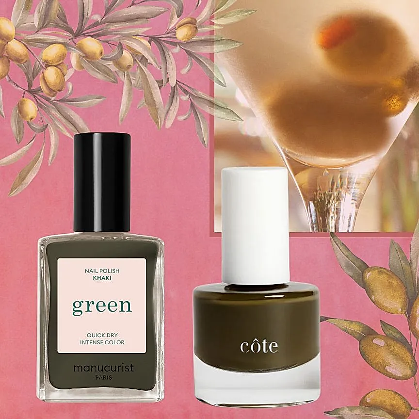 Оливковый маникюр: новый нейтрал
