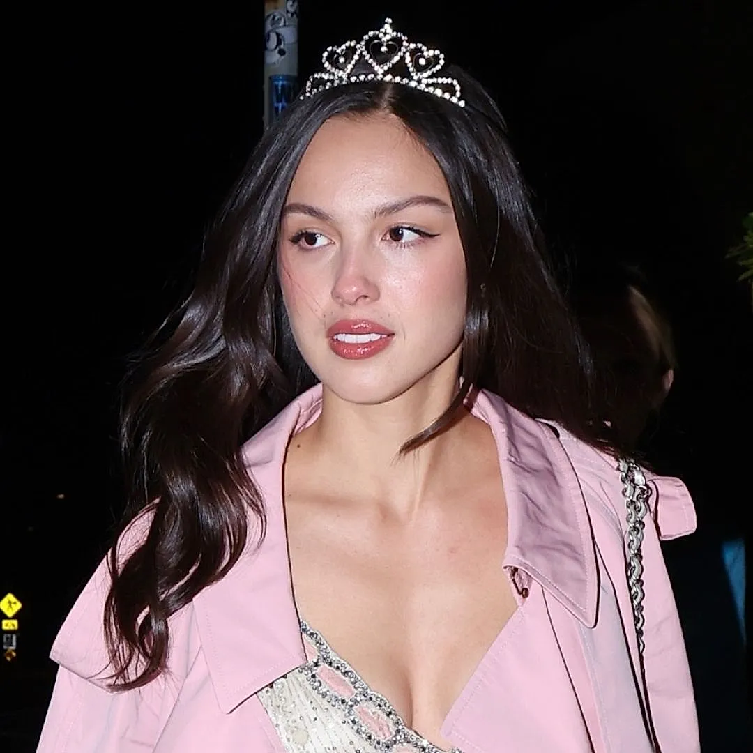 Блестящая сумка Olivia Rodrigo и её образ