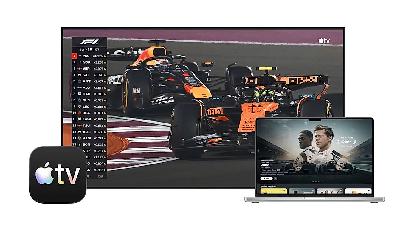 Apple TV берёт F1 под контроль