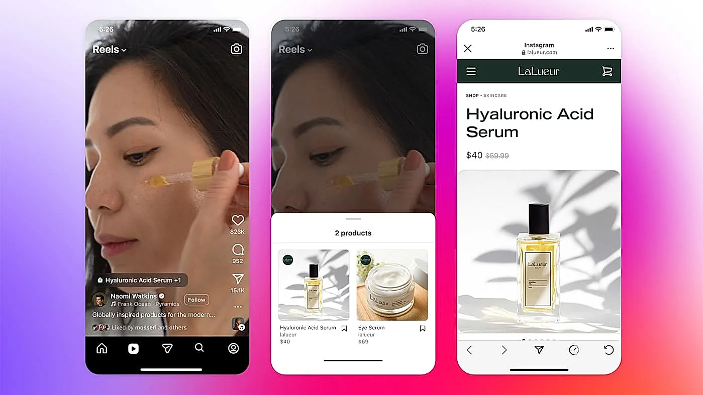 Meta открывает Reels для шопинга