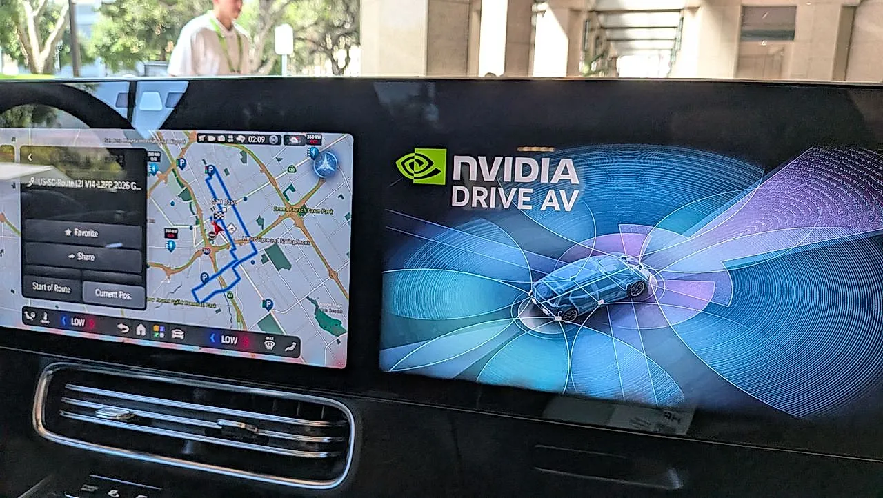 Поездка в автономный Mercedes с Nvidia