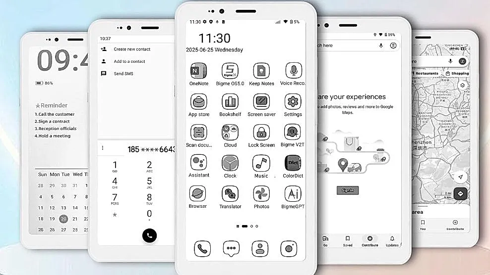 Первый телефон с E Ink и OLED