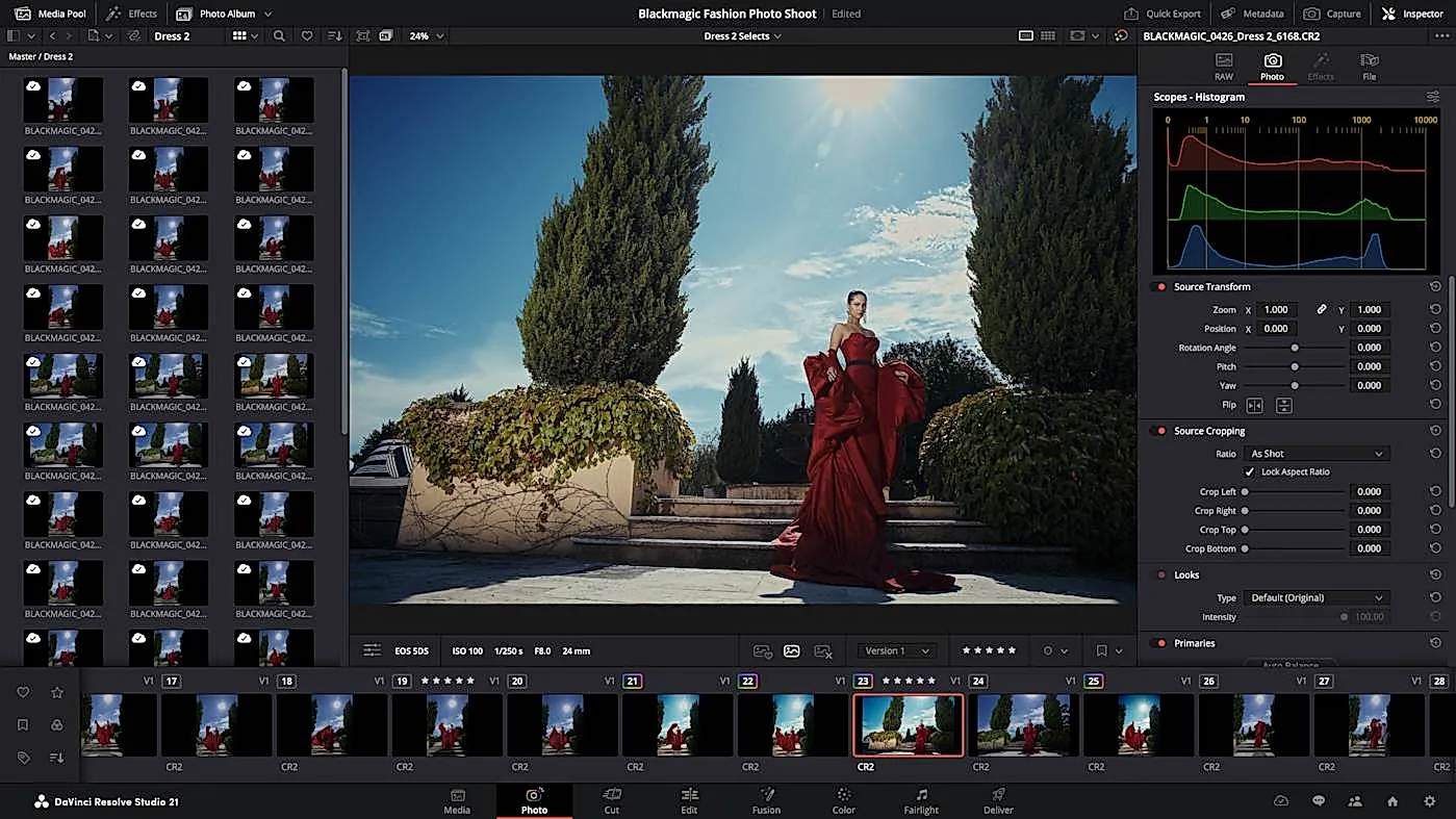 DaVinci Resolve 21 против Lightroom