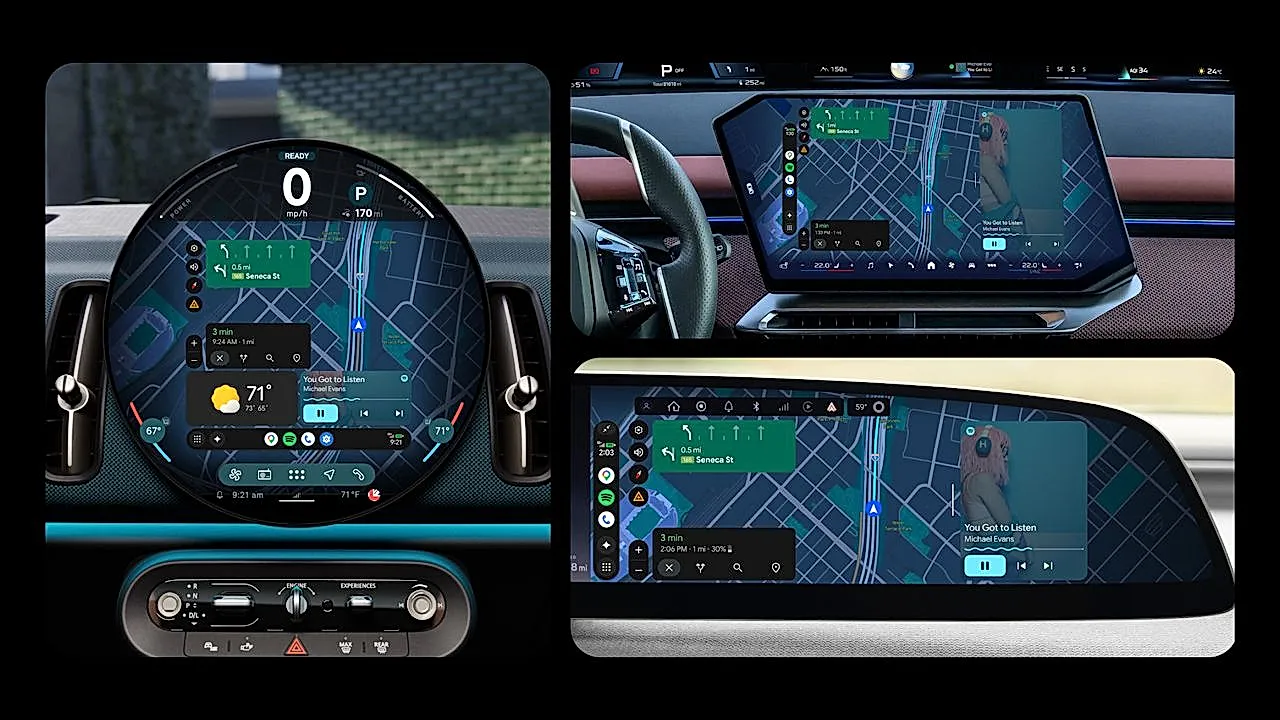 Android Auto получает масштабное обновление с поддержкой ИИ, YouTube, Dolby Atmos и объемными 3D-картами