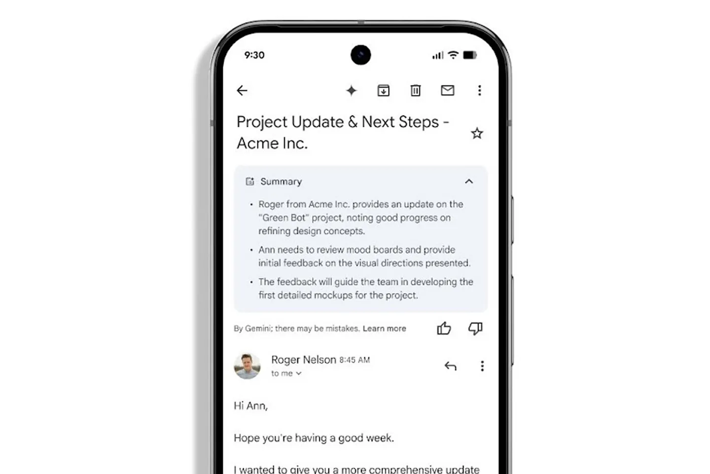 Gmail стал умнее: сводки теперь по умолчанию