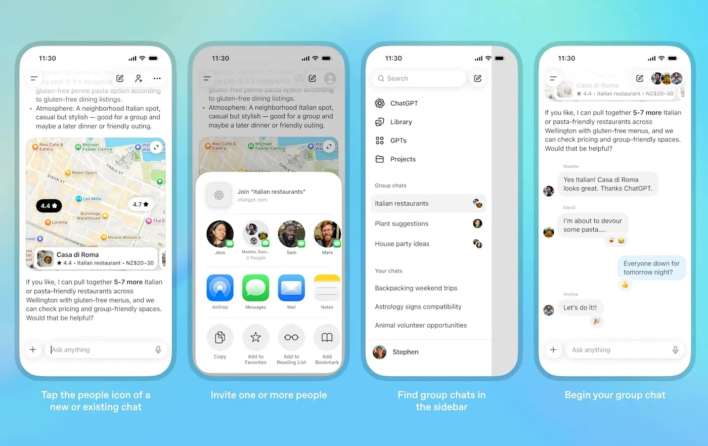 OpenAI запускает групповые чаты в ChatGPT: тусуемся с искусственным интеллектом